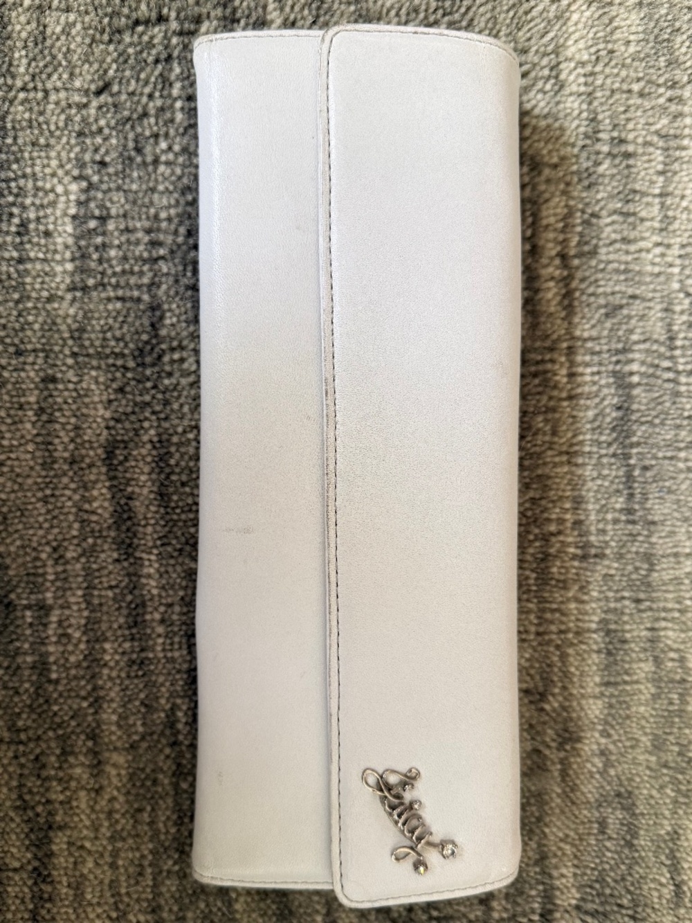 Vintage Juicy Couture White Clutch / Wallet White Leather